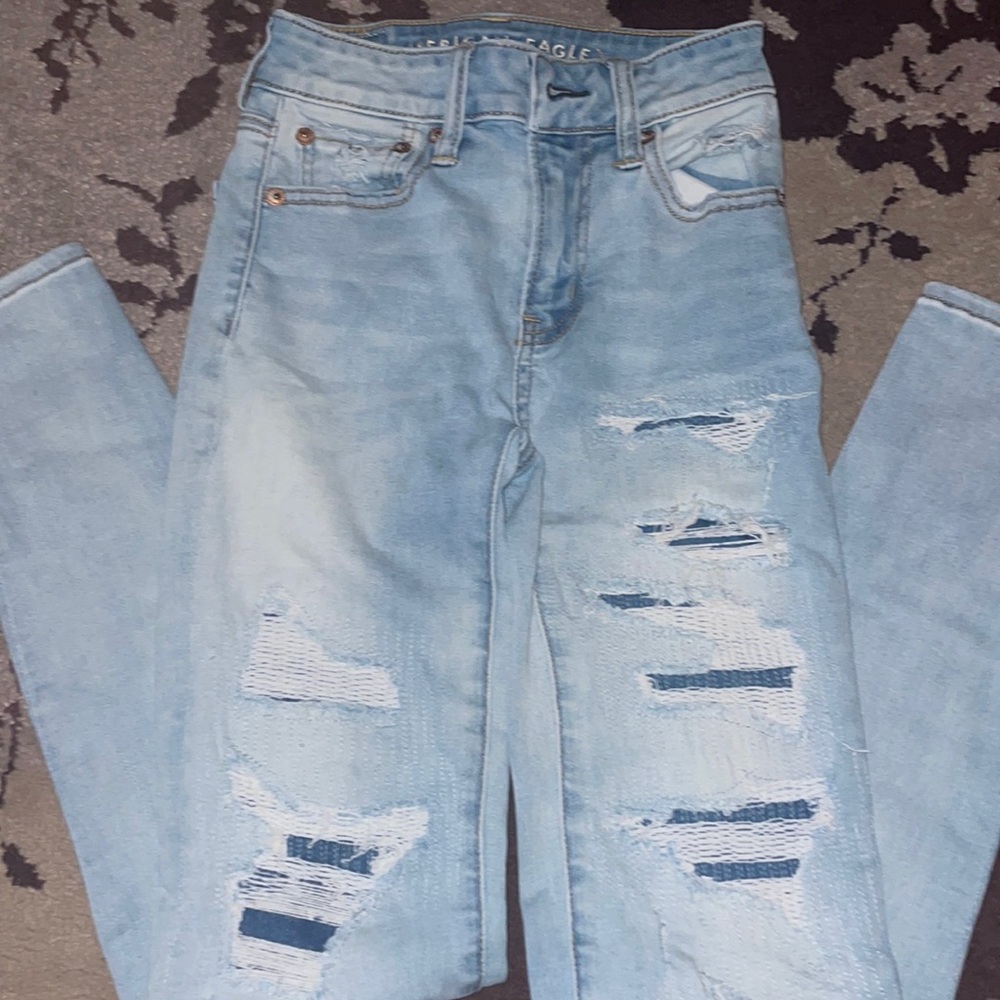 Ripped American Eagle jeans, size 00